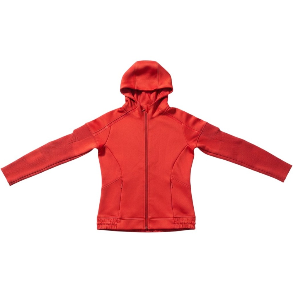 Adidas Stella McCartney Red Full Zip Knit Hoodie Jacket CG0845 Womens 2XS
